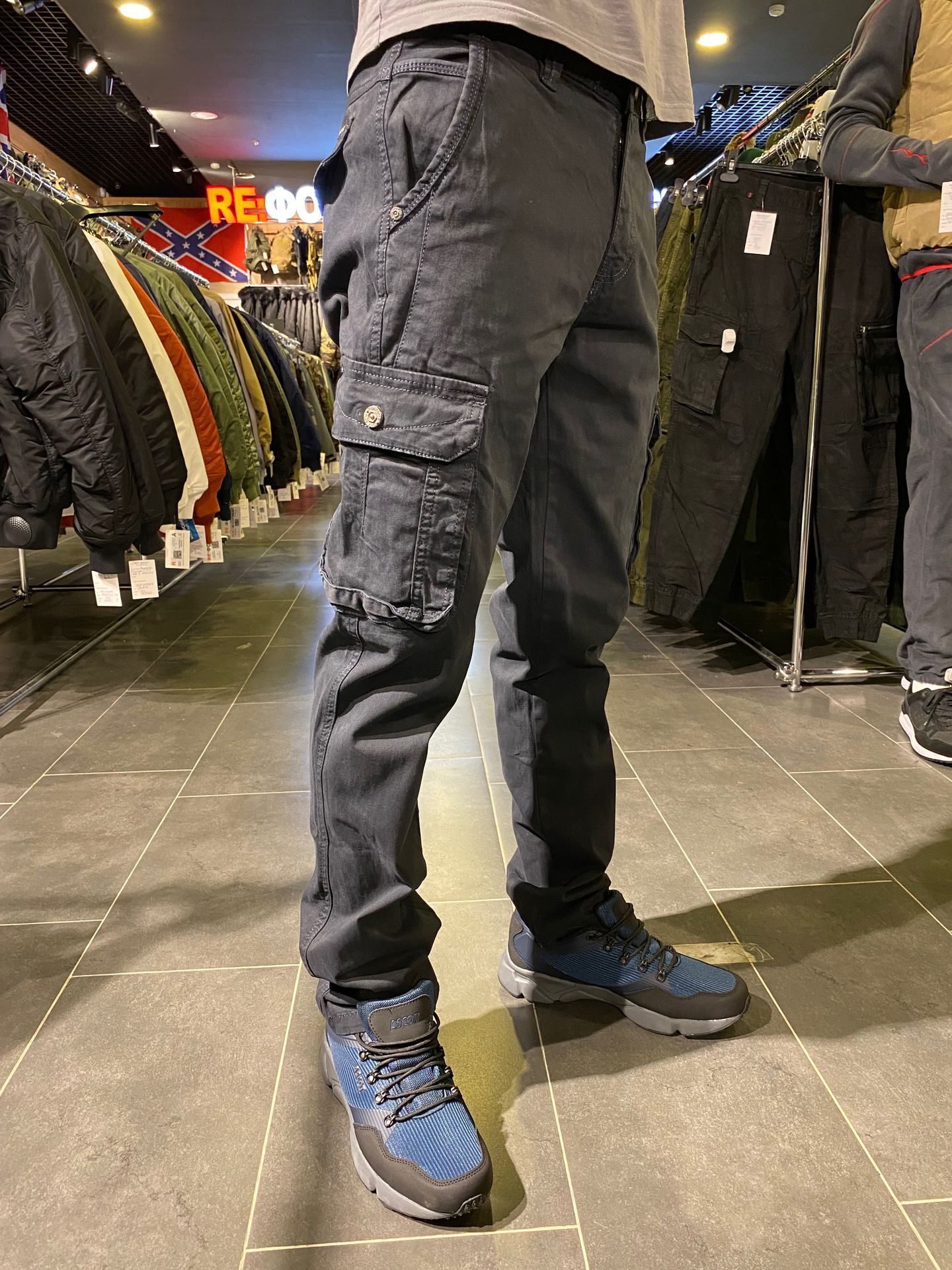 брюки rarebone карго стрейч стильные штаны для молодых