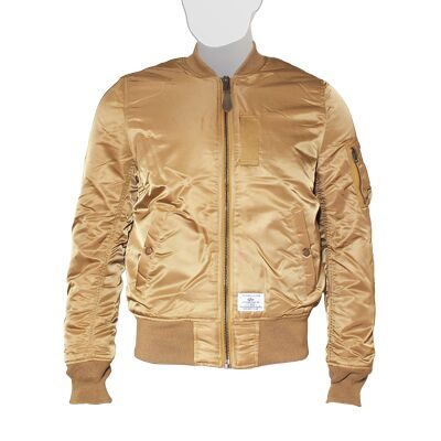 КУРТКА ПИЛОТ УТЕПЛЁННАЯ ALPHA INDUSTRIES MA1 MA-1 MOD BRONZED BROWN / БРОНЗОВЫЙ КОРИЧНЕВЫЙ