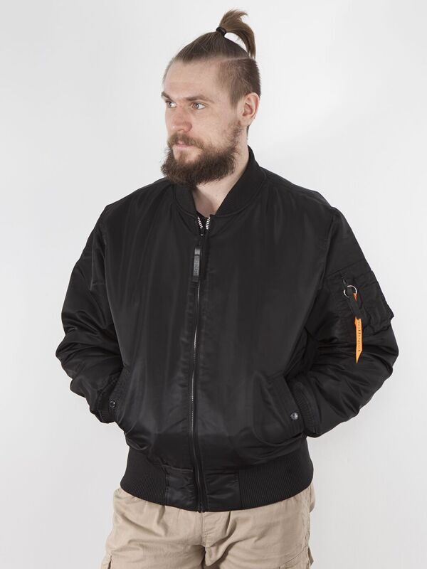 КУРТКА ПИЛОТ БОМБЕР APOLLOGET B-17 B17 BIG SIZE BLACK / ORANGE